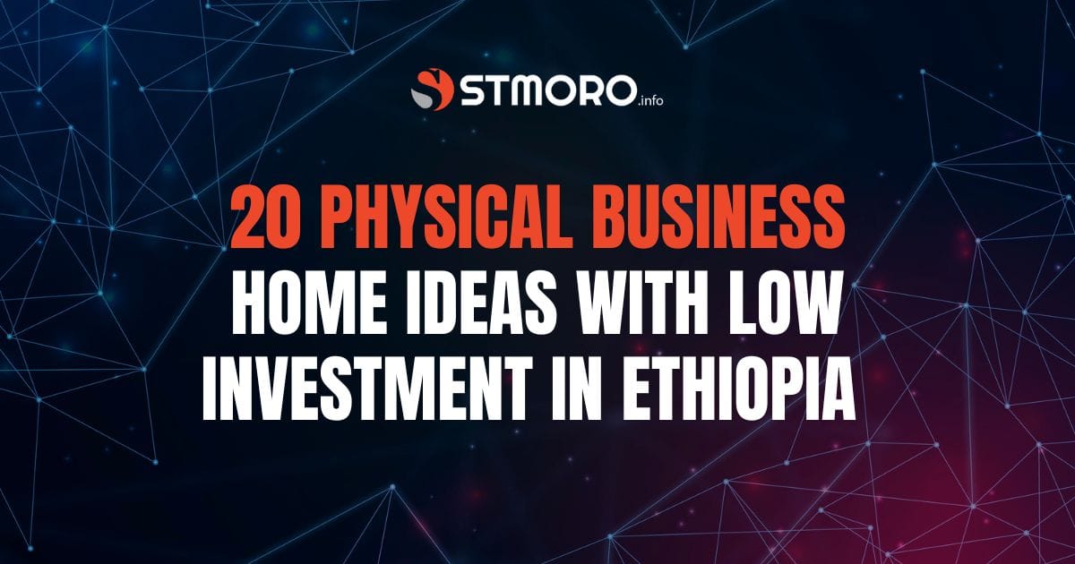 20 physical business home ideas with low investment in Ethiopia